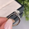 1.5ct Round Cut White Sapphire Engagement Ring