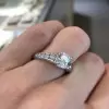 Handmade 1.5 Ct Round Cut Lab-created Sapphire Ring