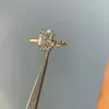 Handmade 2.03 CT Oval Cut Engagement Ring in Yellow Gold Tone