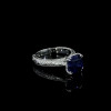 1.5ct Cushion Cut Blue Sapphire Vintage Engagement Ring