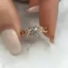 Handmade 0.66 ct Split Shank Lab-created Gemstone Engagement Ring