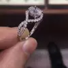 1.5 ct Split Shank Paved Set Diamond Engagement Ring