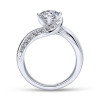 Handmade 1.5 CT Bypass Round Brilliant Cut Ring