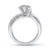Handmade 1.5 CT Bypass Round Brilliant Cut Ring