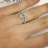 Handmade 1.91 CT Oval Diamond Engagement Ring with Wide Split Shank