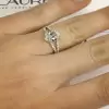 Handmade 1.91 CT Oval Diamond Engagement Ring with Wide Split Shank