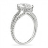 Handmade 1.91 CT Oval Diamond Engagement Ring with Wide Split Shank