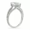 Handmade 1.91 CT Oval Diamond Engagement Ring with Wide Split Shank