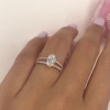 Handmade 1.91 CT Oval Diamond Engagement Ring with Wide Split Shank
