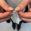 Handmade 2.5ct Split Shank Oval Cut Engagement Ring