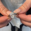 Handmade 2.5ct Split Shank Oval Cut Engagement Ring