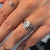 Handmade 2.5ct Split Shank Oval Cut Engagement Ring