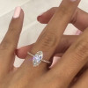 Handmade 2.5 CT Marquise Cut Ring in Rose Gold Tone