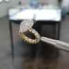 2ct Pear Cut White Sapphire Halo Engagement Ring in Gold