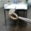 2ct Pear Cut White Sapphire Halo Engagement Ring in Gold