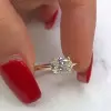 Handmade 3.0 CT Sterling Silver Oval Stone Ring