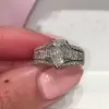 2ct Pear Cut Split Shank Engagement Ring