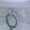 Classic Cushion Cut White Sapphire Engagement Ring