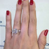 Classic Cushion Cut White Sapphire Engagement Ring