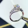 Bypass Shank Round Cut Engagement Ring