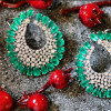 Nature Inspired 16CTW Oval Cut Ruby Statement Earrings