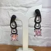 25ctw Princess Cut Emerald/Yellow Sapphire Statement Earrings