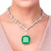 120ctw Cushion Cut Yellow Sapphire Statement Necklace