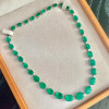 50ctw Oval Cut Emerald Rivera Statement Necklace