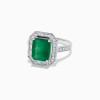 5.2ct Art Deco Halo Emerald Cut Engagement Ring