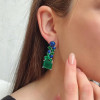 11.2ctw Asscher Cut Emerald Statement Earrings