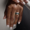 4ct Emerald Cut White Sapphire Vintage Engagement Ring