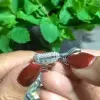 Handmade 5 Ct Emerald Cut 925 Silver Dangle Earrings