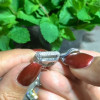 Handmade 5 Ct Emerald Cut 925 Silver Dangle Earrings
