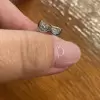 1ct Baguette Half-bezel  Stud Earrings