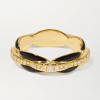 Black Enamel Infinity Eternity Ring
