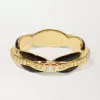 Black Enamel Infinity Eternity Ring