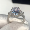 5ct Three-stone Oval Cut Engagement Ring