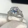 5ct Three-stone Oval Cut Engagement Ring