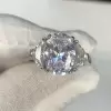 5ct Three-stone Oval Cut Engagement Ring