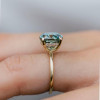 Handmade 3ct Cushion Cut Paraiba Tourmaline Sterling Silver Engagement Ring