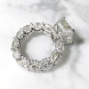 Handmade 5.0 CT Radiant Cut Sterling Silver Ring