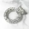 Handmade 5.0 CT Radiant Cut Sterling Silver Ring