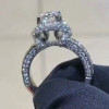 Handmade Stunning 3.0 CT Round Cut Engagement Ring