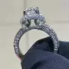 Handmade Stunning 3.0 CT Round Cut Engagement Ring