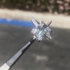 Handmade 5 Ct Radiant Cut Double Under Halo Sterling Silver Ring