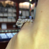 Handmade 3 Ct Round Cut U Prong Sterling Silver Ring