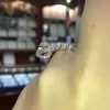 Handmade 3 Ct Round Cut U Prong Sterling Silver Ring