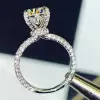 Handmade 1.0 Ct Solitaire Wrap Around Halo Round Cut Engagement Ring Sterling Silver