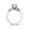 Handmade 2.0CT Princess Cut With Sidestones Engagement Ring