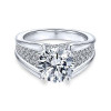 Handmade 1.5 CT Round Cut Engagement Ring